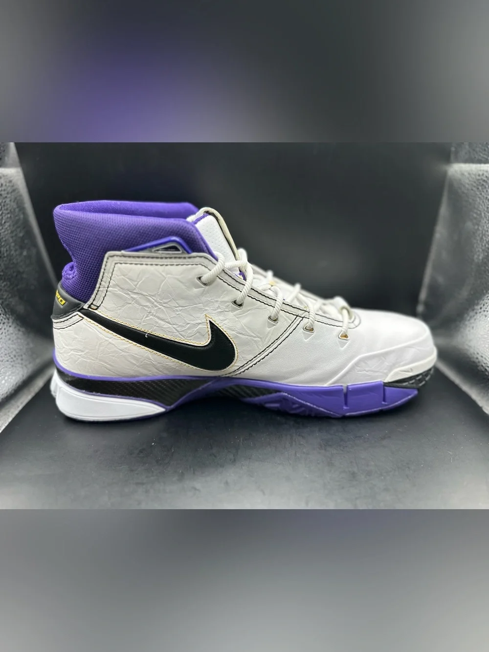 Nike Kobe 1 Proto White/Purple Men's Sz 13 (USED) (2018) AQ2728 105 No Box Lid